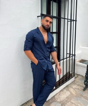 CONJUNTO MILANO AZUL MARINO