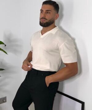 POLO DE PUNTO BLANCO