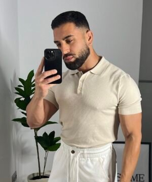 POLO DE PUNTO BEIGE